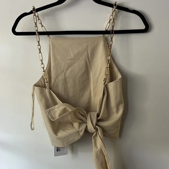 Linen crop top - Picture 2 of 4